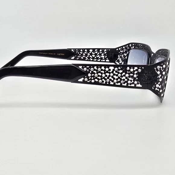 Caviar Champagne Series M. 6276 C. 24 Matte Black Rhinestone 